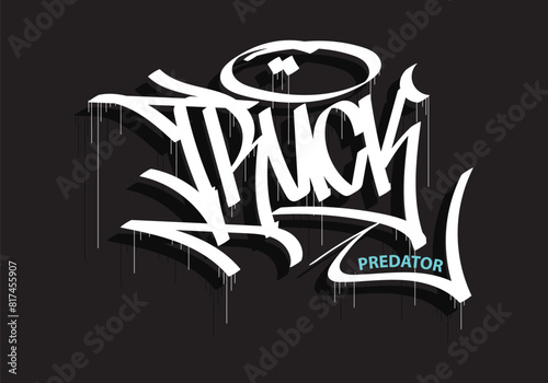 TRUCK PREDATOR graffiti tag style art