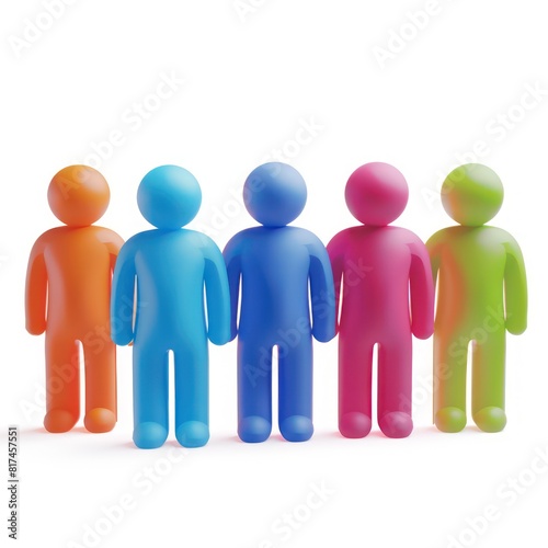 people 3d icon on a white background 