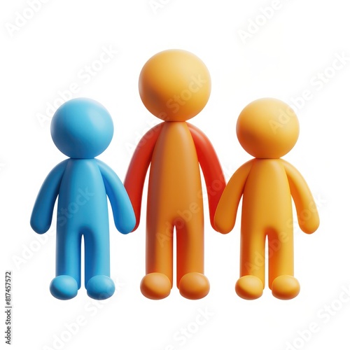 people 3d icon on a white background 