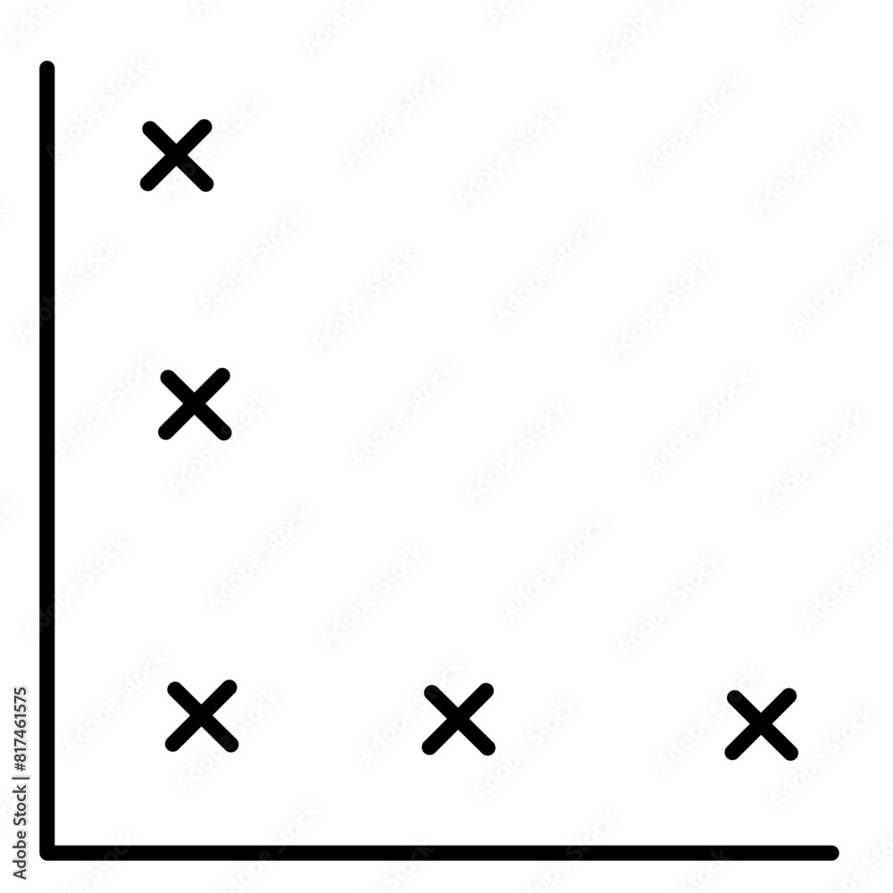 Obraz premium Correlation Vector Icon