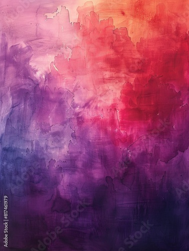 Wallpaper Mural A soft abstract watercolor style illustration with mainly purple and red tones.  Torontodigital.ca