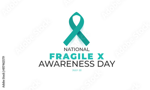 national fragile x awareness day. background, banner, card, poster, template. Vector illustration. photo