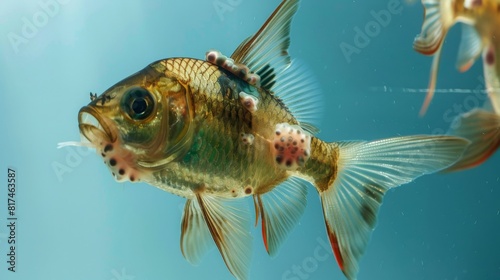 Fish with tumors caused by pollution, super realistic