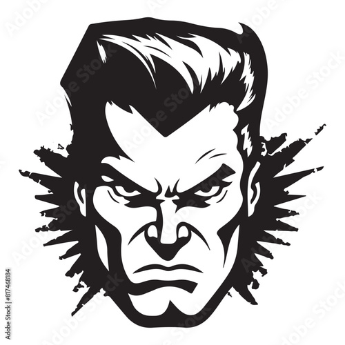 Titanic Rage Bold Angry Superhuman Emblem for Clothing