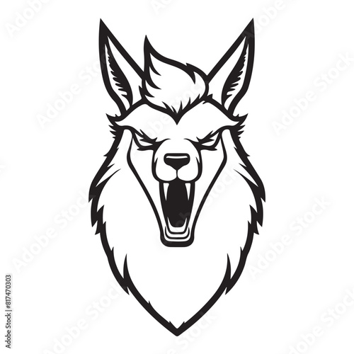 Andean Outburst Striking Angry Vicuna Illustration for Apparel