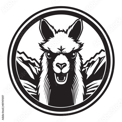 Alpaca Anger Intense Angry Vicuna Icon for Fashion
