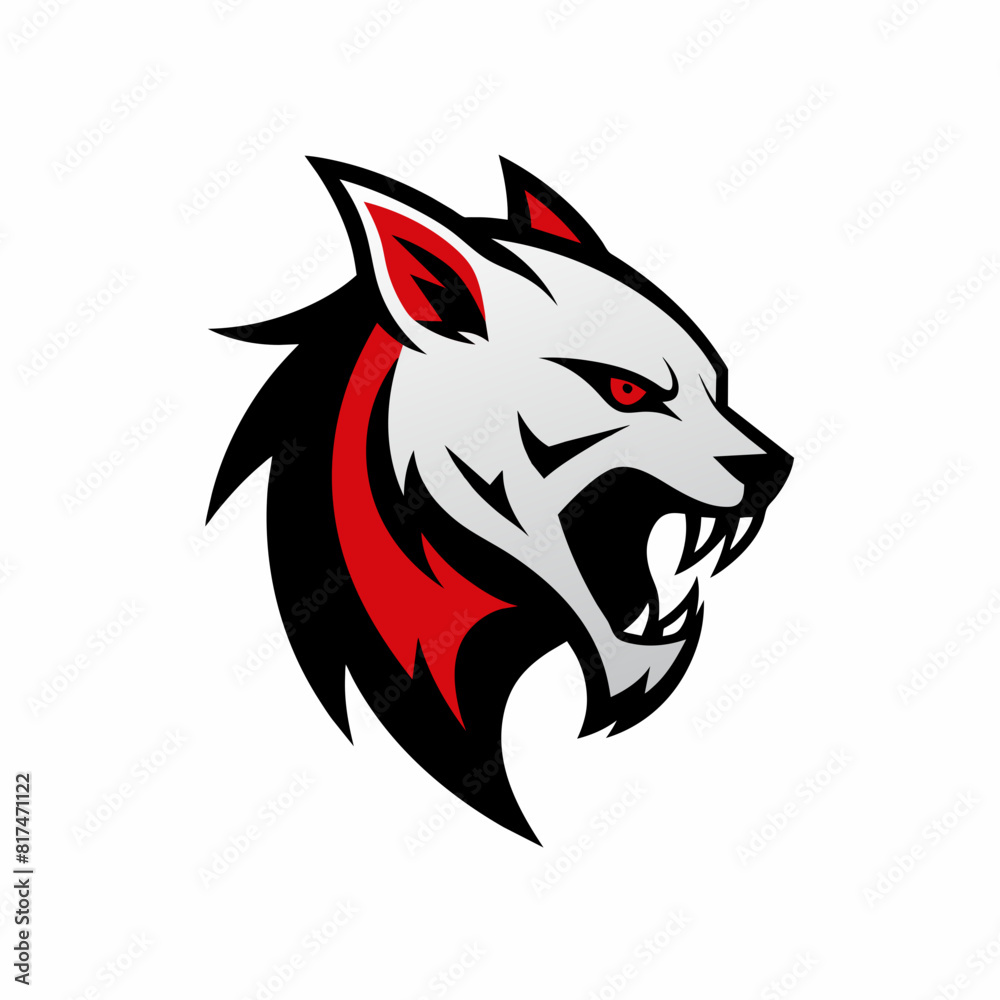 Minimalist Fierce hyena logo vector illustration.
Minimalist Fierce hyena logo vector illustration.