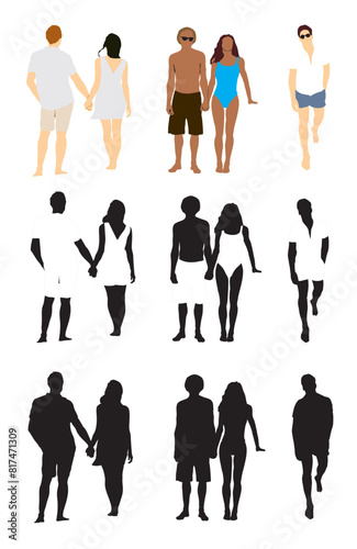 beach people collection  set
