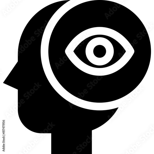 human mind with views icon