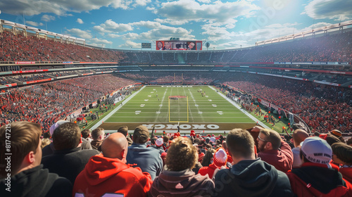 crowded football stadium