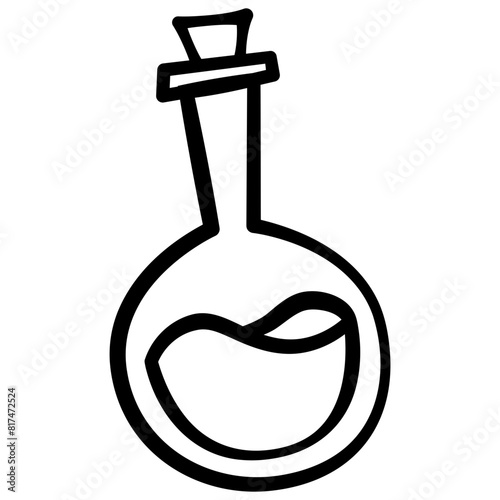 Flask potion doodle handdrawn