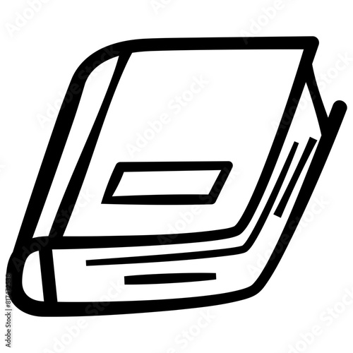 Book doodle handdrawn