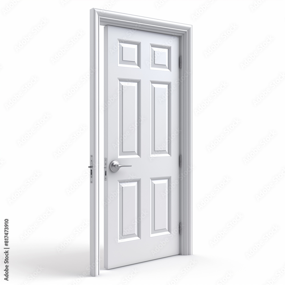 Door isolated on white background.