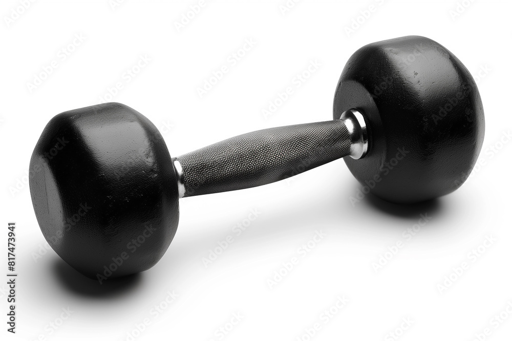 Dumbbell isolated on white background. Dumbbell isolated on white background.