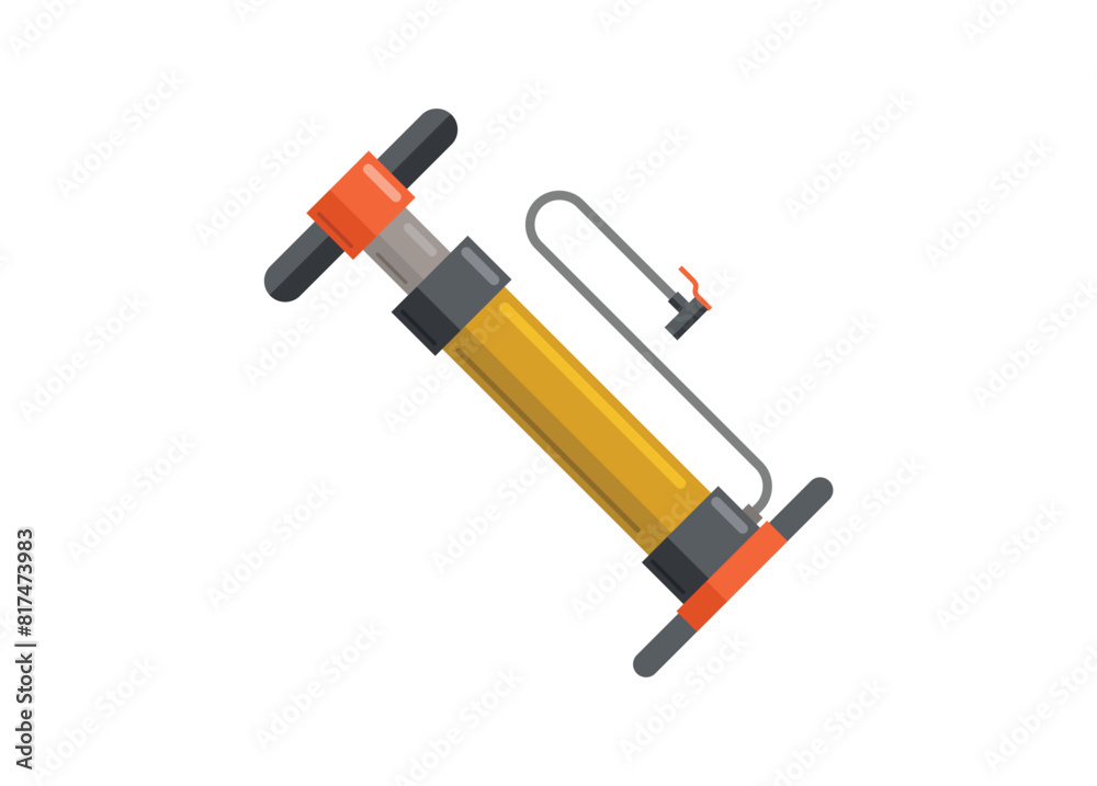 Mini bicycle pump. Simple flat illustration. Mini bicycle pump. Simple flat illustration.