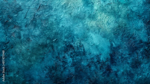 Teal grunge wall texture  abstract background