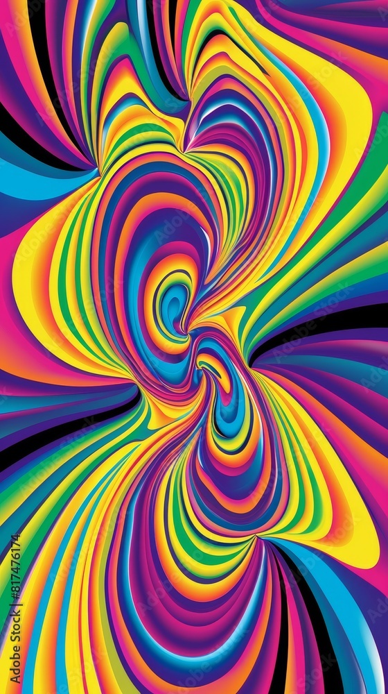 Colorful abstract background with rainbow stripes