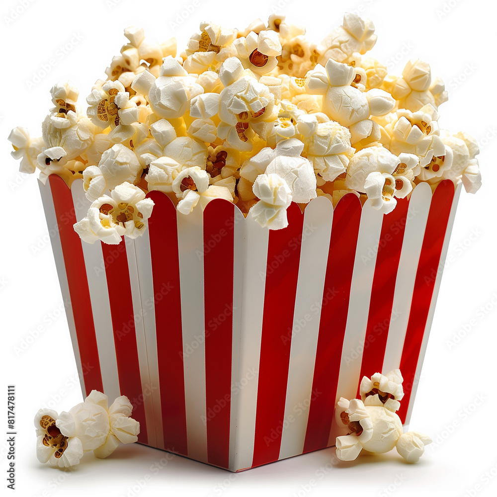 Pop corn isolated on white background. Pop corn isolated on white background.