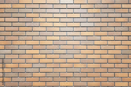Brick Wall Background with Spotlight from the Top.