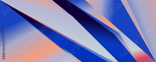 Wallpaper Mural Abstract Geometric blue, pink, and colorful metallic background for technology and science design Torontodigital.ca