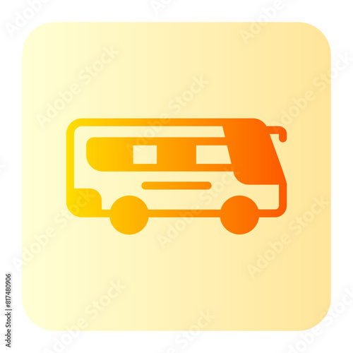 autobus gradient icon