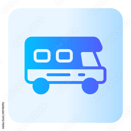campervan gradient icon