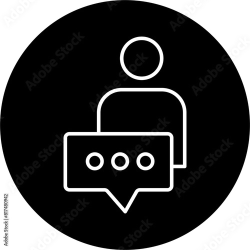 Advice block icon vector