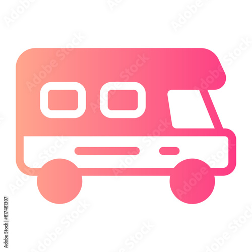 campervan gradient icon