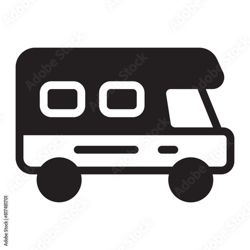 campervan glyph icon