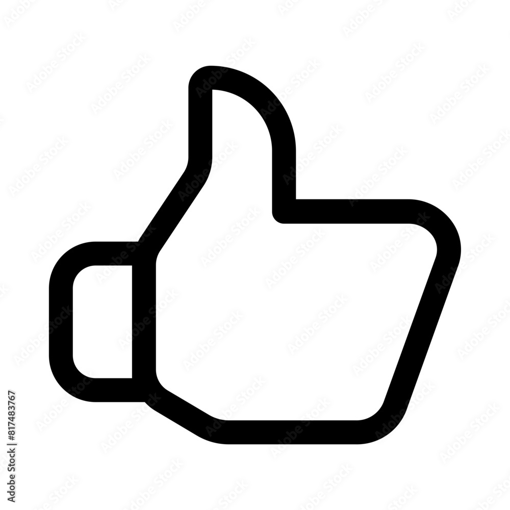 Hand Thumb Up icon flat. Illustration isolated on white background. Vector sign symbol Hand Thumb Up icon flat. Illustration isolated on white background. Vector sign symbol