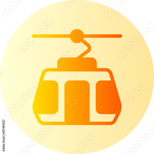cable car gradient icon