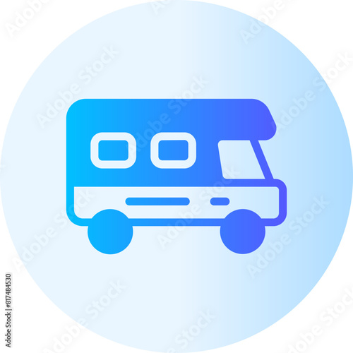 campervan gradient icon
