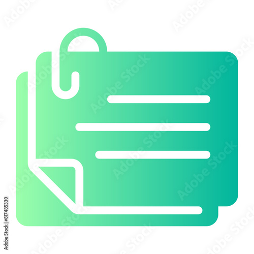 notes gradient icon