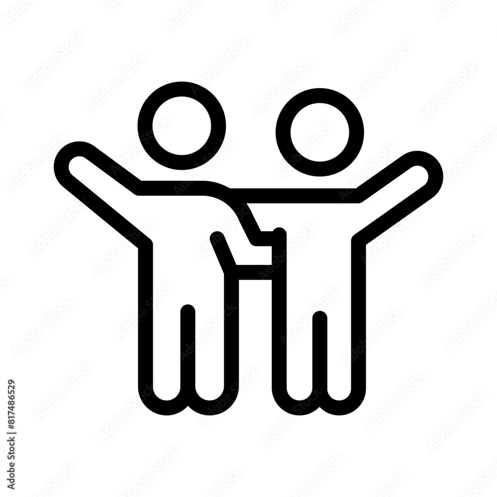16 friendship line icon illustration vector graphic 16 friendship line icon illustration vector graphic