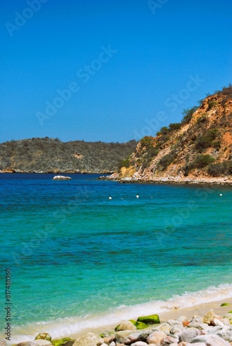 Paisajes marinos en el parque nacional Mochima estado Sucre Venezuela.