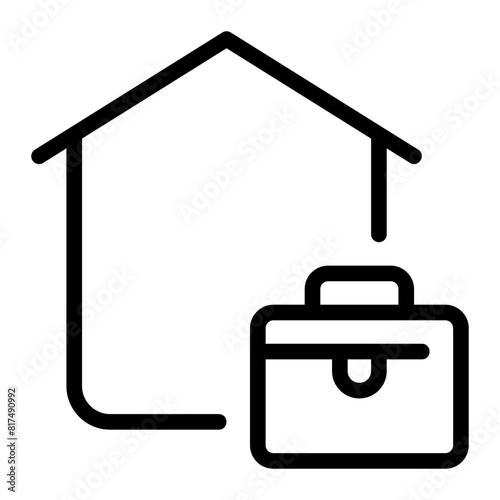homeoffice line icon