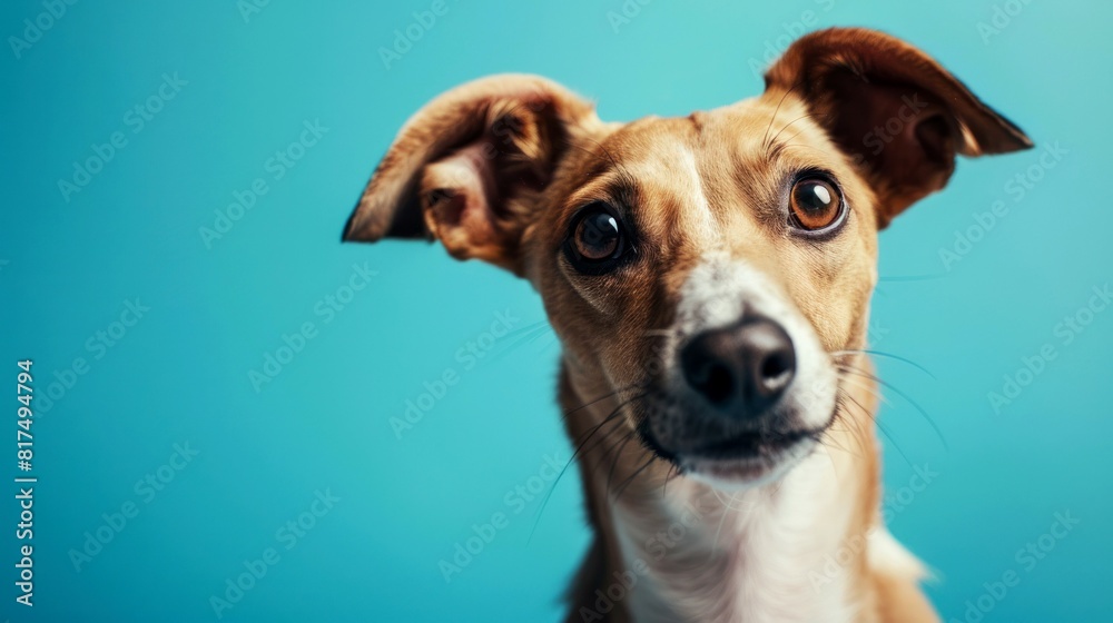 Fototapeta premium portrait pet, dog, cat, chameleon, iguana on clean background