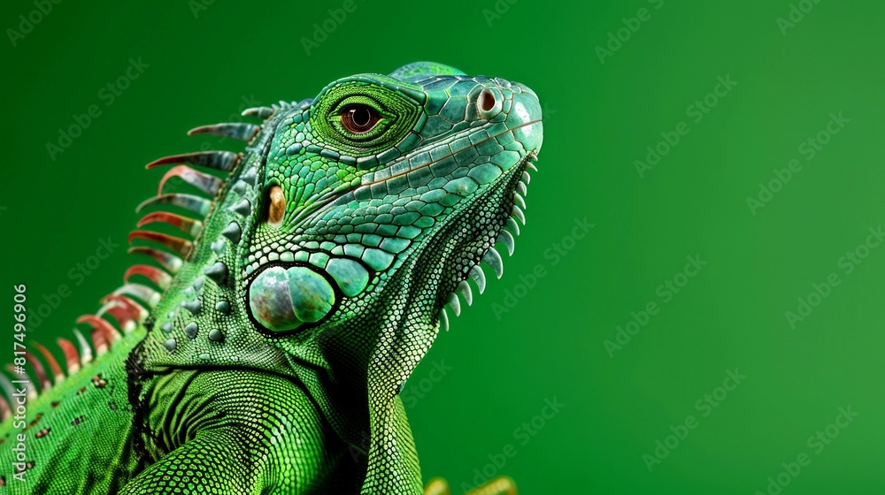 Obraz premium portrait pet, dog, cat, chameleon, iguana on clean background