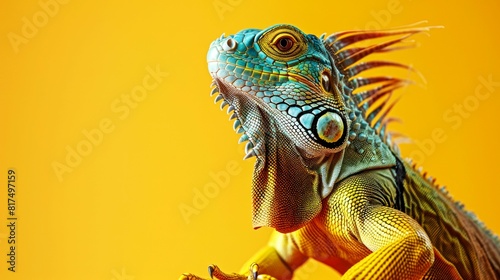 portrait pet  dog  cat  chameleon  iguana on clean background
