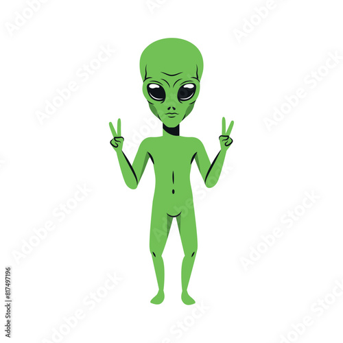 alien character isolated