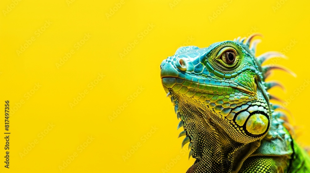 Fototapeta premium portrait pet, dog, cat, chameleon, iguana on clean background