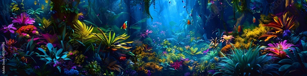 Fototapeta premium colorful tropical leaf background