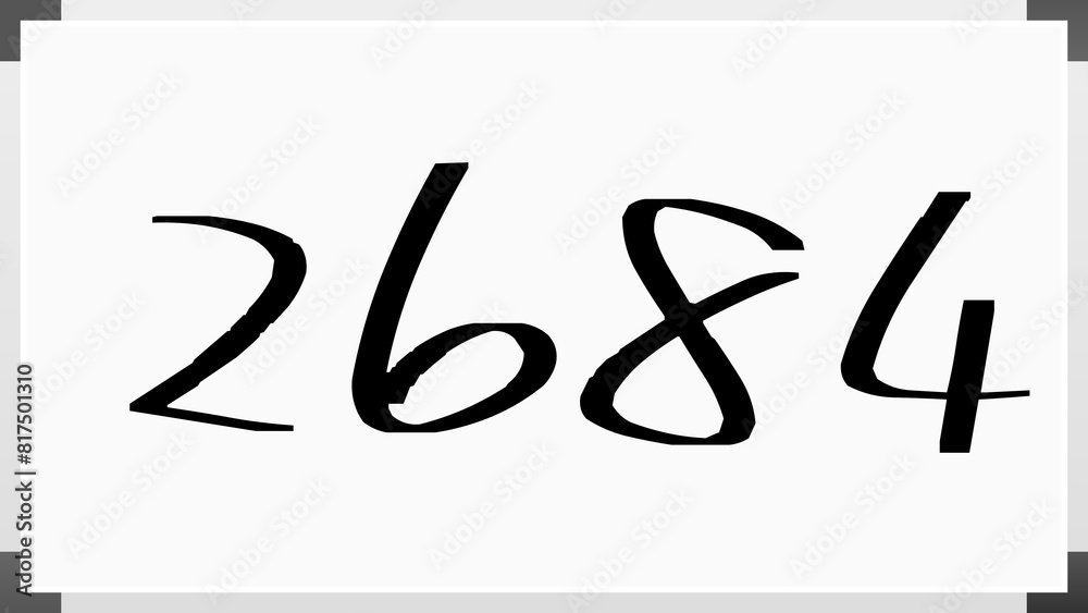 2684年のホワイトボード風イラスト 2684年のホワイトボード風イラスト