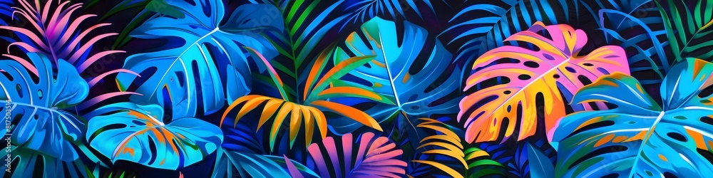colorful tropical leaf background colorful tropical leaf background