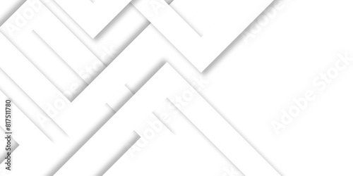 Abstract background with lines White background with diamond and triangle shapes layered in modern abstract pattern design Space design concept Suit for business, corporate, institution presentation.