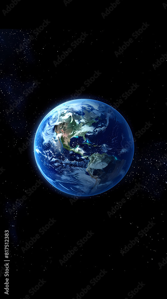 blue earth in space blue earth in space