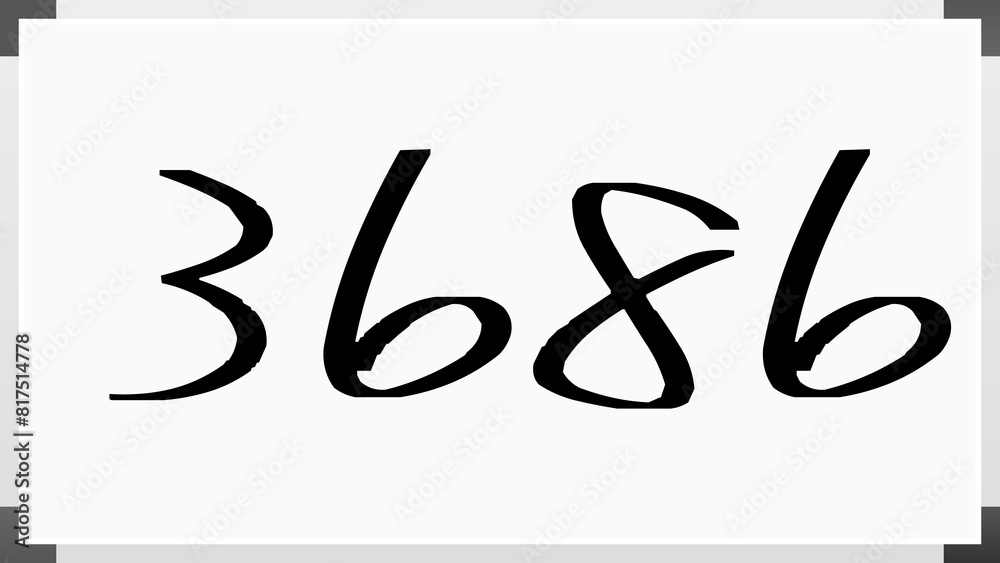 3686年のホワイトボード風イラスト 3686年のホワイトボード風イラスト
