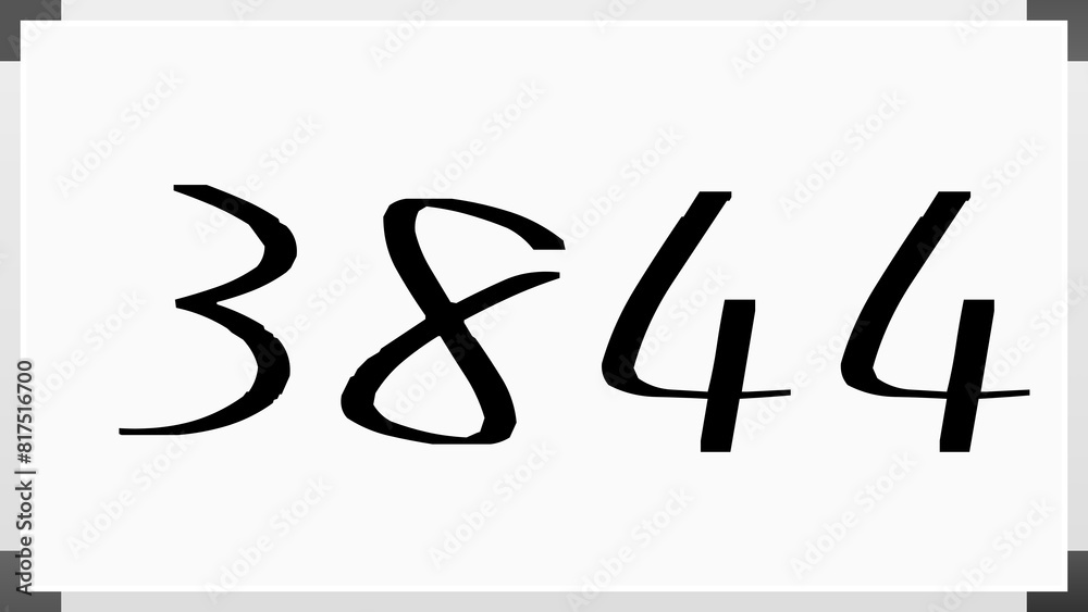3844年のホワイトボード風イラスト 3844年のホワイトボード風イラスト