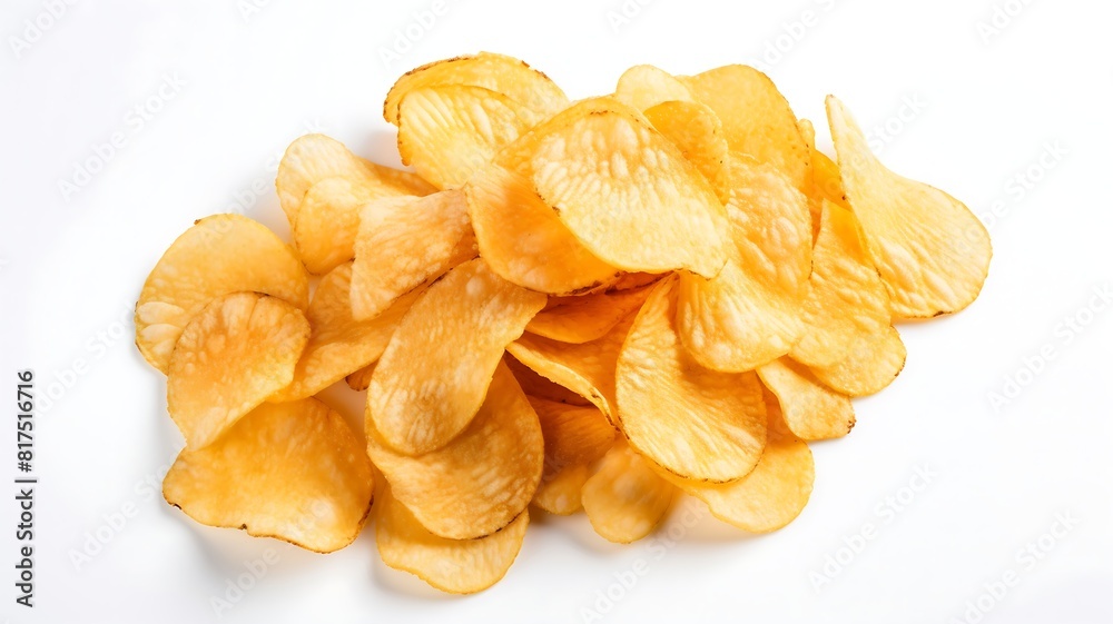 Chips on a white background. Chips on a white background.