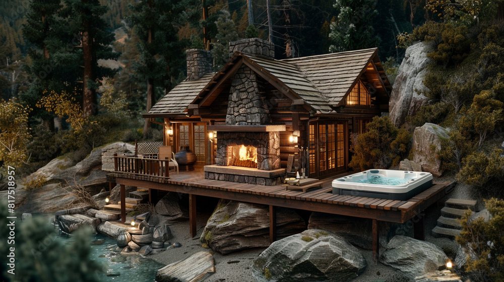 Obraz premium cabin in the woods